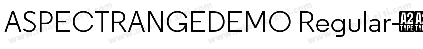 ASPECTRANGEDEMO Regular字体转换